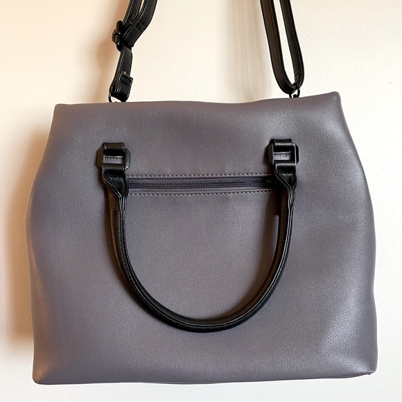 Pixie Mood. Shoulder bag. Mauve with black accents. - Picture 3 of 9